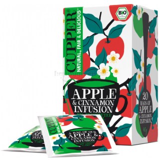 Cupper Bio Fahéjas Alma Tea, 20 db